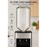 15 Litre Şişecam Cam Damacana Sıfır &Uuml;r&uuml;nd&uuml;r Kapaklı Sebile Uyumlu Kırılmaya Dayanıklı Kalın Camlı