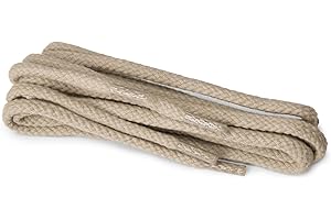 Kaps Lacets ronds, lacets durables 100% coton de haute qualité, fabriqués en Europe, 1 paire, plusieurs couleurs et longueurs