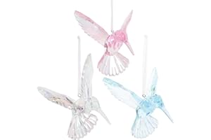DECHOUS 3st Kristall-Vogel-anhänger Farbvogel Sonnenfänger Kolibri-windspiele Ornamente Zum Aufhängen An Der Decke Baumschmuck Für Den Garten Wohnkultur Acryl Handwerklicher Vogel Fenster