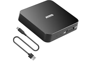 ATOTO AD3 Wireless CarPlay & Android Auto sans Fil Adaptateur, Dongle 2 en 1 pour Voitures avec Filaire functions, Plug & Plug, Haute Compatibilité, Mise à Jour en Ligne, AD3WAA-BK3