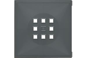 Dekaform Designer Regaltür als Fach-Einsatz, Regalsysteme mit Mass ca. 33,6cm x 33,6cm, Tür selber einbauen mit Anleitung für Ikea Regal Expedit Kallax Nornäs - Würfel Flexi - XXXL Lutz - Quelle Raumteiler - Sonderfarbe (Basaltgrau)