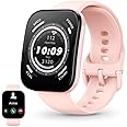 Amazfit Bip 5 Smart Watch with Ultra Large Screen, Bluetooth Calling, Alexa Built-in, GPS Tracking, 10-Day Long Battery Life, Health Fitness Tracker with Heart Rate, Blood Oxygen Monitoring- Pink