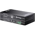 AV Access HDMI USB KVM Extender, 50m/164ft 4K 60Hz Over Cat5e/6/6a/7, Support 2K@144Hz, 1080P@240Hz, 4 Ports USB2.0, HDCP2.2, No USB&Video Signal Loss and Latency, POC, Independent EDID Management