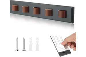 NVGVUP Selbstklebende Brillenhalter Wand Holz zum Aufhängen, Sonnenbrillen Aufbewahrung Wand mit 5 Steckplätze, Brillenständer für Mehrere Brillen, Brillenaufbewahrung Mehrere Brillen für Wohnräume