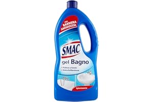 Smac - Detergente Gel Bagno Multisuperficie, Azione Igienizzante e Brillantezza, con Barriera Antigoccia, 850 ml