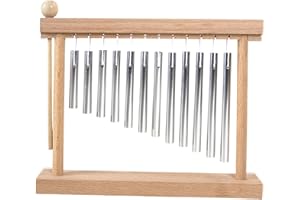 GENERISCH Chimes Percussion, Tisch-Windspiel, 24 x 19 x 4 cm, leichter Rahmen, weiche melodische Töne, Klangheilung, musikalisches Unterhaltungswerkzeug für Tempel, Klassenzimmer, Schule und Yoga