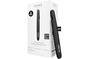 GESKE Precision Trimmer | 4 in 1 | Épilateur indolore hygiénique | Outil d’épilation précis | Visage & Corps | Appareil de toilettage | Lames hypoallergéniques faciles à changer | Tous types de peau