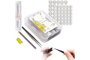 BEISDIRECT 1 Set Reinigungswerkzeug für IQOS 3 Duo/2.4 Plus/3.0 - Wattestäbchen Doppelkopf-Reinigungsstab, ölabsorbierende Pads, Heizklinge, Anti-Bruch-Schutz, Pinzette Reinigungswerkzeug-Zubehör