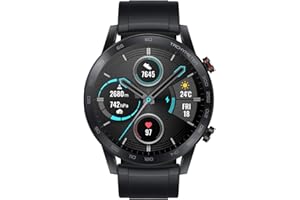 HONOR MagicWatch 2, Montre Connectée avec Écran Tactile AMOLED 1,39", Autonomie de 14 Jours, GPS, Montre Fitness avec Mesure du Rythme Cardiaque, Sommeil et de SpO2, 5ATM Imperméable, Noir