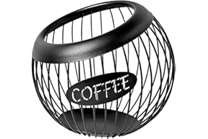 Milageto Soporte para cápsulas de café, Recipiente para Aperitivos y Dulces, Soporte Multiusos Duradero para cápsulas de Espresso, Organizador de Escritorio, Negro