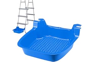 SHENGYI Pool Fußbad, Fußwanne Für Poolleiter, Tragbare rutschfeste Schwimmbad Fußbadewanne, Pool Foot Bath, Abnehmbare Fussbad Poolzubehör Für Pool Leitern, 41x42x13cm