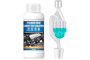 WEILAOK CO2 Test Cylinder Head Gasket, Cylinder Head Gasket Tester, Quick and Reliable Diagnosis - Up to 50 Tests, Universal Kit Liquid Reactive for Cars, Motorcycles, 100ml