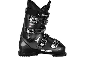 ATOMIC Hawx Prime Ski Boots - Size 24/24.5 - Alpine Ski Boots in Black - Boots with 3D Ankle & Heel for Precise Fit - Medium Width Ski Boots for Ski Beginners