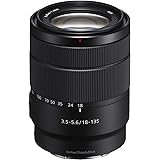 Sony Lente Zoom (Montura E, Formato APS-C, 18-135 mm F3.5-5.6 OSS, Zoom de 7.5 X), Color Negro