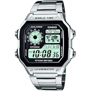 Casio Youth Series Digital Grey Dial Men's Watch - AE-1200WHD-1AVDF(D099)