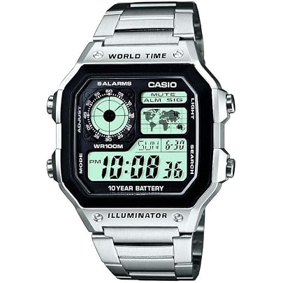 Casio Collection DB-360N: Orologio Digitale Retrò Con Cinturino In Acciaio Inox