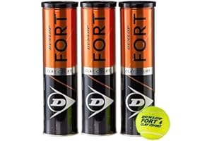 Dunlop FORT CLAY OURT pelotas tenis 12 pelotas (3 Botes x 4)