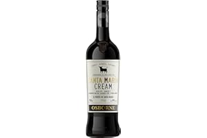 Osborne Sherry Santa Maria Cream – Hochwertiger, süßer Sherry, hergestellt nach dem Solera-Verfahren aus Andalusien in Spanien mit 19% vol. (1 x 0,75l)