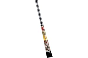 Meinl Percussion Slide Travel Didgeridoo - Size-adjustable Travel Didgeridoo - D Tuning - Including Bag - Plastic, Multicolored (TSDDG2-BK)