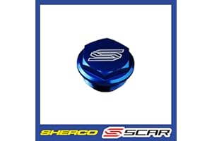 SCAR Couvercle maitre cylindre frein arrière Compatible avec KTM SX SXF EXC TPI EXCF SMR XC XCF XC-WX XCW XCFW 125 250 300 350 450 500 530 04-25 SHERCO SE SEF SER SEFR 10-25 - Bleu