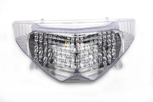 avdb-moto LED Taillight with Integrated turn signals Compatible with Suzuki GSF Bandit 650 2006/2009 1250, GSX-F 650/1250 2008/2016 (Clear)