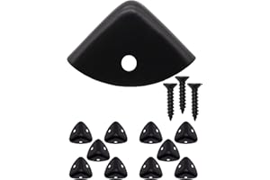 FUXXER Set di 10 angoli di protezione per mobili, in metallo, colore: nero