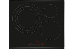 Bosch - Placa de Inducción, 60 cm, Serie 6, 3 Zonas de Cocción, Electrónica DirectSelect, PerfectFry Plus, Home Connect, Negro, PID675HC1E