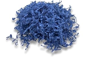 CREAVVEE Gift Packaging Shredded Paper Protection & Decoration Material 100g Blue