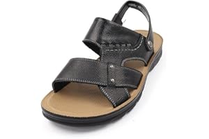 Sergio Italia Mens Faux Leather Slingback Strap Summer Comfort Roman Beach Sandals Shoes Size