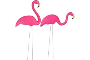 ASAB Garden Flamingo Set of 2 Pink Yard Lawn Statue Party Ornament, Art Decor, Outdoor Decoration Garden Statue for Yard Lawn Decoration Gift Outdoor Decorations for Lawn