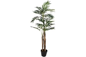 artplants.de Palmera Areca Artificial con 13 frondas, 110cm, Uso Exterior - Planta Artificial - árbol sintético