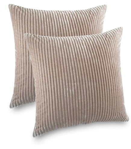 Damier Plüsch Kissenbezug 2er Set - 40x80 Cm Flauschig & Warm Für Den Winter