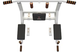 MAXSTRENGTH Multifunctional Wall Mounted Pull Up Bar/Chin Up bar, Dip Station for Indoor Home Gym Workout, Training Equipment Fitness Dip Stand Exercise Support