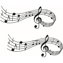 Adesivi Murali Musicali - 32 Note In Vinile Nero, Decorazione Per Parete, Frigo, Auto, Facili Da Applicare - Foto 14