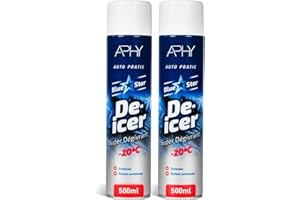 Epished De Icer Spray 500ml Twin Pack (2 x 500ml) – Fast Acting Ice Remover Spray for Car Windscreens, Windows & Mirrors – Quick Defrost Formula for Winter Driving, Effective Deicer for Vehicles