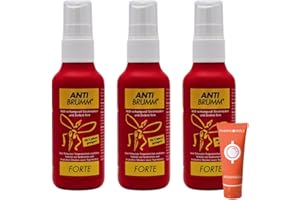 Anti Brumm Forte Pumpspray 3x 75 ml I Insekten-Repellent I effektiver Schutz gegen Mücken und Zecken I DEET I Für Fernreisen, Tropen I Spar-Set plus Pharma Perle give-away