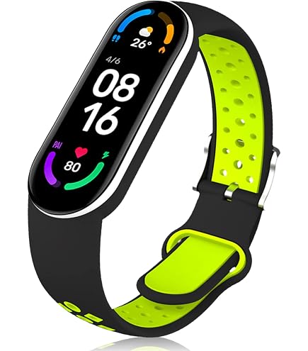 Cinturino In Silicone Per Xiaomi Mi Band 7 | Ricambio Universale Comodo | Fascia Sportiva Traspirante Regolabile