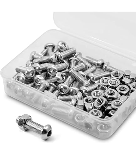 500 Viti Brugola Acciaio Inox M3 M4 M5 - Set Con Dadi, Testa Incassata, Per Elettronica E Meccanica - Foto 5