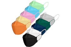 TubeRoo FFP2 Maske Fischform 1/5/10/20/50/100 Stück Masken, Versand aus Deutschland, weiche Ohrschlaufen Bänder, Atemschutzmaske, Mundschutz