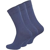 Meristanbul 3&rsquo; Unisex Diabetic Socks &ndash; Rubber-Free Comfort Wrist, Seamless Nose, 80% Cotton &ndash; Black/White/Navy Blue/Grey/Je