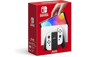 Nintendo Switch (OLED model) with White Joy-Con (Renewed)