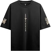 Demon Slayer Rengoku Kyojuro Oversize Boxy Siyah T-shirt