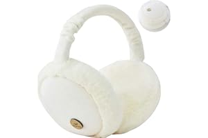 MargGona Warm Earmuffs-Winter Ear Muffs for Men & Women, Adjustable Size Children's Plush Earmuff Ear Cover Foldable