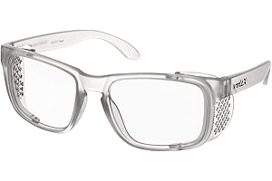 voltX "CRYSTAL Occhiali da Lettura Ingrandenti con Lente Protettiva – Certificati UKCA & CE EN166F – Non Bifocali – Lente UV400 con Rivestimento Antiappannamento – Diottrie da +1.0 a +3.0