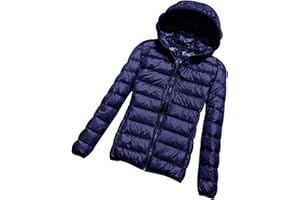 PEUIGNAO Plumifero Ultraligero Mujer Chaqueta Plumas Ligeros Mujer Invierno Plumífero Ligero Mujer Talla Grande Anorak Mujer Plumon Puffer Jacket Plumiferos Cazadora Pluma Plumones Abrigo Packable Down Jacket