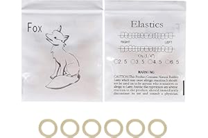 ZLLOO 500 pcs Orthodontic Elastic Bands Dental Orthodontic Elastics Latex Rubber Bands (Fox 1/4")