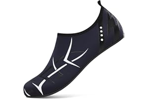 sportvibe Unisex Beach Shoes Water Shoes Lightweight Barefoot Swim Shoes Quick Dry Breathable Aqua Shoes for Surfing Running Driving Pool Yoga