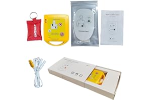 JTKENS Mini AED Trainer Training Unit Teaching Device First Aid Train Machine First Aid Training Kit CPR Teaching Machine First-aid Device Unit English Language Voice Prompts