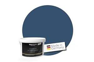WALLCOVER PREMIUM Peinture Murale Bleu pour l'intérieur 2,5 L Mat Bleu Minuit Magique Peinture intérieure Haute couvrance - Fabriquée en Allemagne