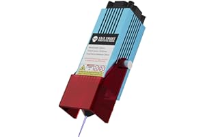 Genmitsu Modulo laser a messa a fuoco fissa da 5,5 W, con ugello d'aria, testa laser FAC, per Genmitsu 3018-PRO, 3018-PROVer, 3018-PROVer V2, 3020-PRO MAX, 6050 Plus CNC fresatura/incisione